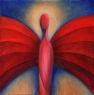 Červený anděl / 2008 olej 40 x 40 cm - prodáno